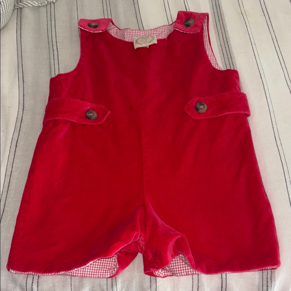 Red The Beaufort Bonnet Company Overalls 3t
